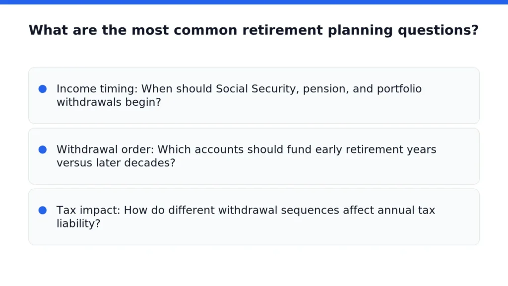 What are the most common retirement planning questions